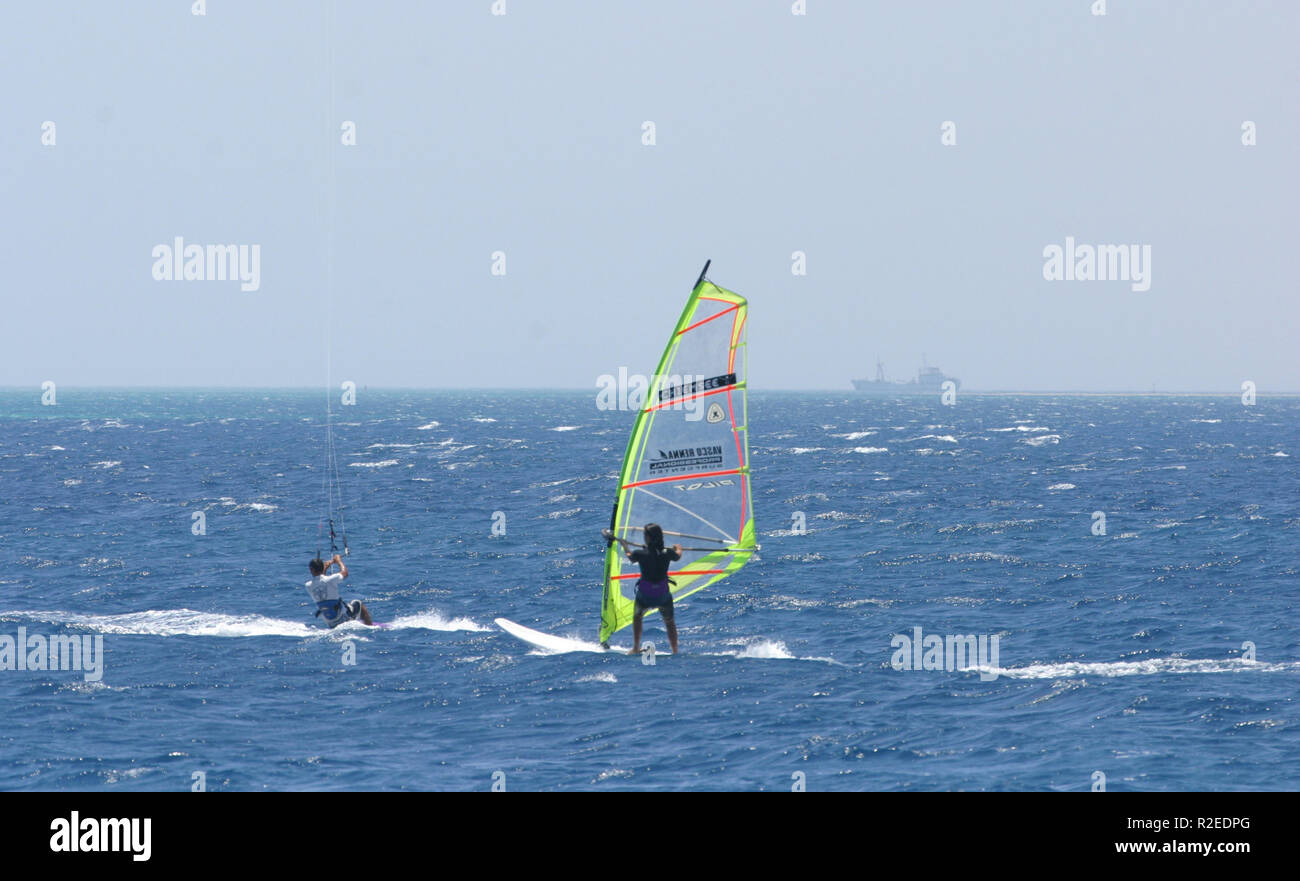 kite and surf Stock Photo