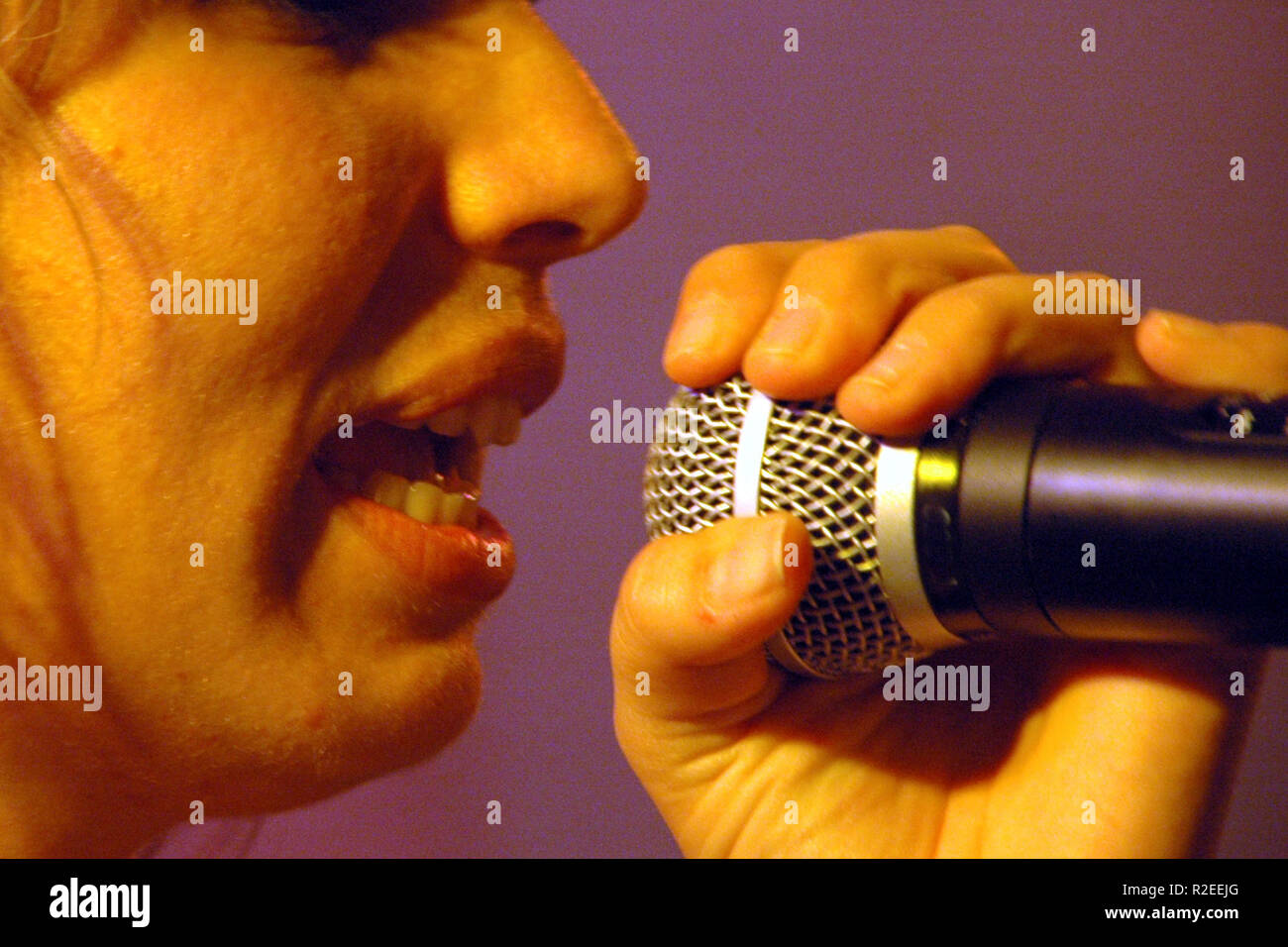 the voice Stock Photo