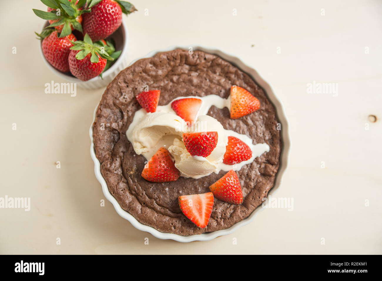 Chocolate Strawberry Cake Stock Photo - Alamy