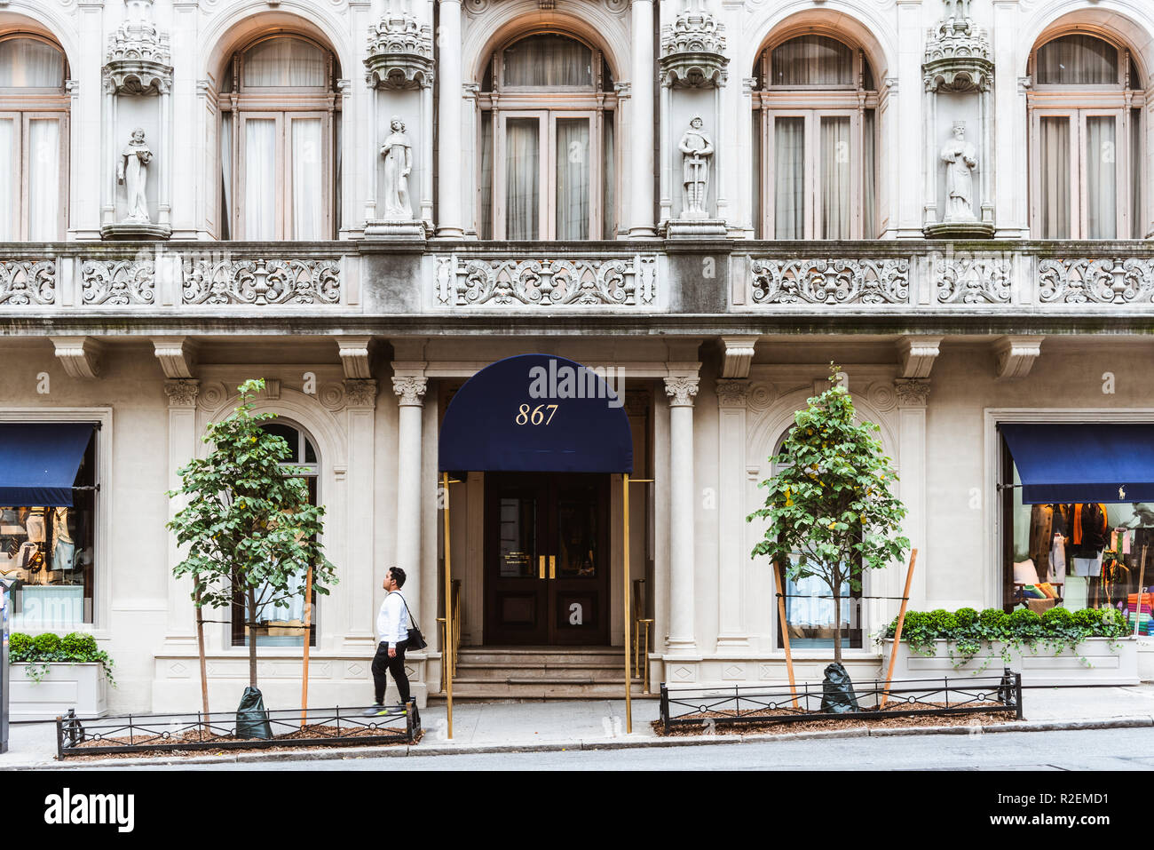 New York City, USA June 24, 2018 Luxury shop in Madison Avenue in Upper East Side of