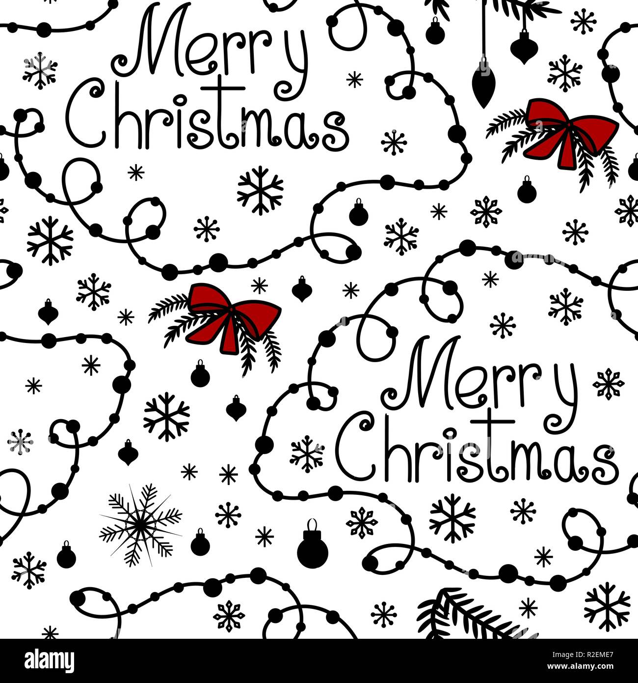 Black And White Christmas Wallpaper