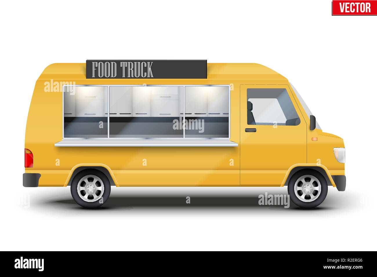 Modern Food Truck Stock Vector
