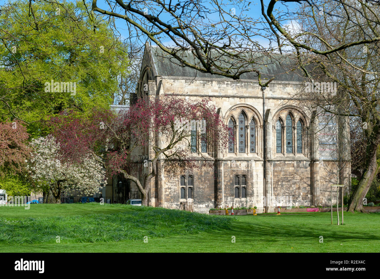 York, England April 2018 Building of the Old Palace at Deans Park in