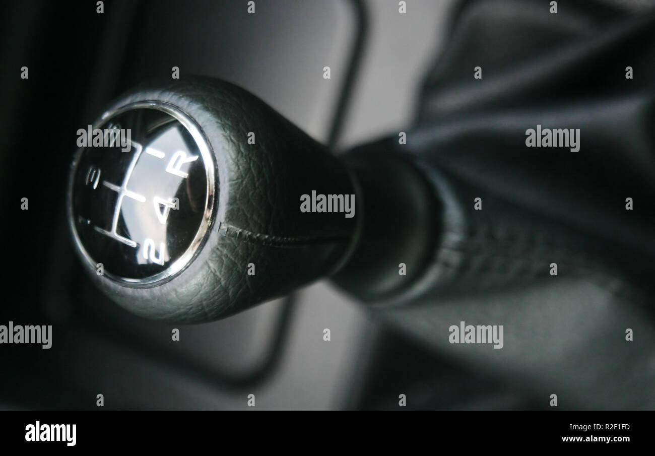 gearshift of the car Stock Photo