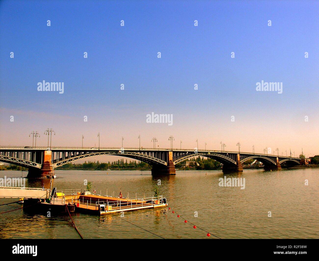 mainz,theodor heuss bridge Stock Photo