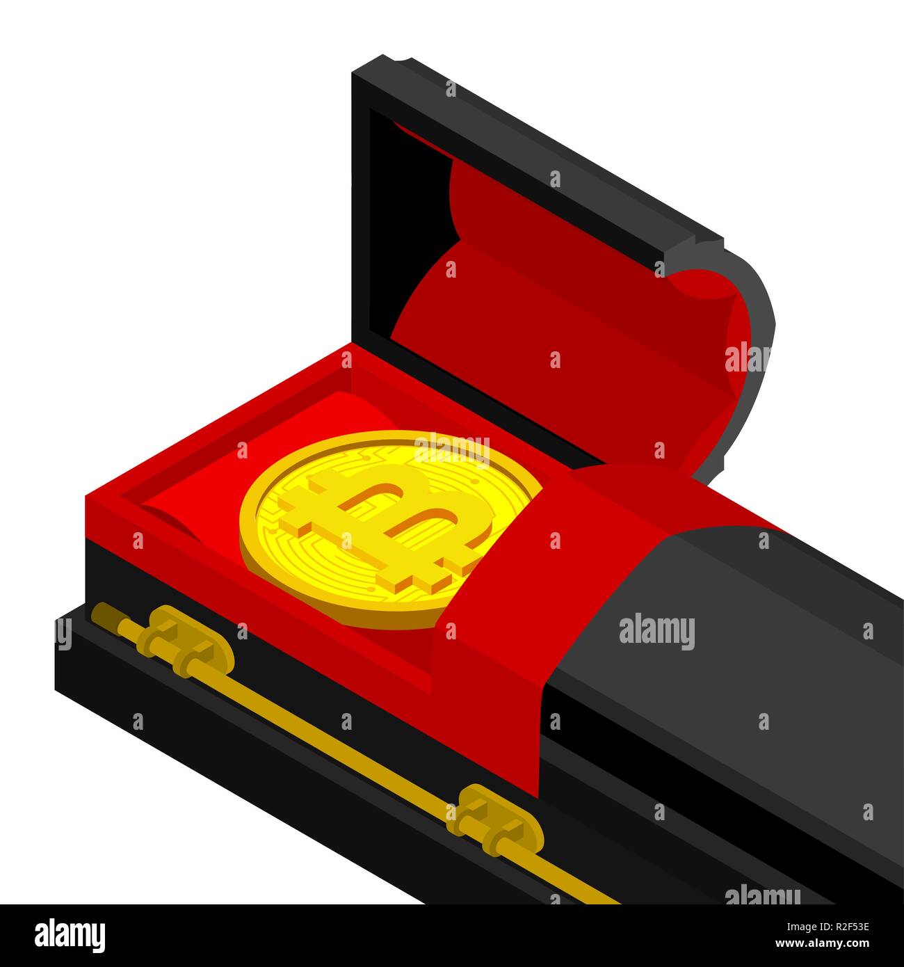 Death bitcoin in coffin. Rip cryptocurrency. Parting electronic money.  Sorrow Virtual cash Stock Vector Image & Art - Alamy