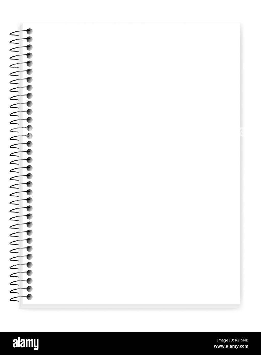 Paper blank notebooks spiral notepads Royalty Free Vector