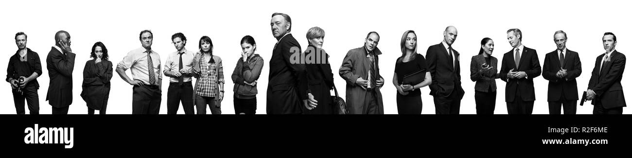 House of Cards TV Series 2013 - ???? USA Season 1  Created by Beau Willimon Kate Mara, Kevin Spacey, Robin Wright, Michael Kelly Stock Photo