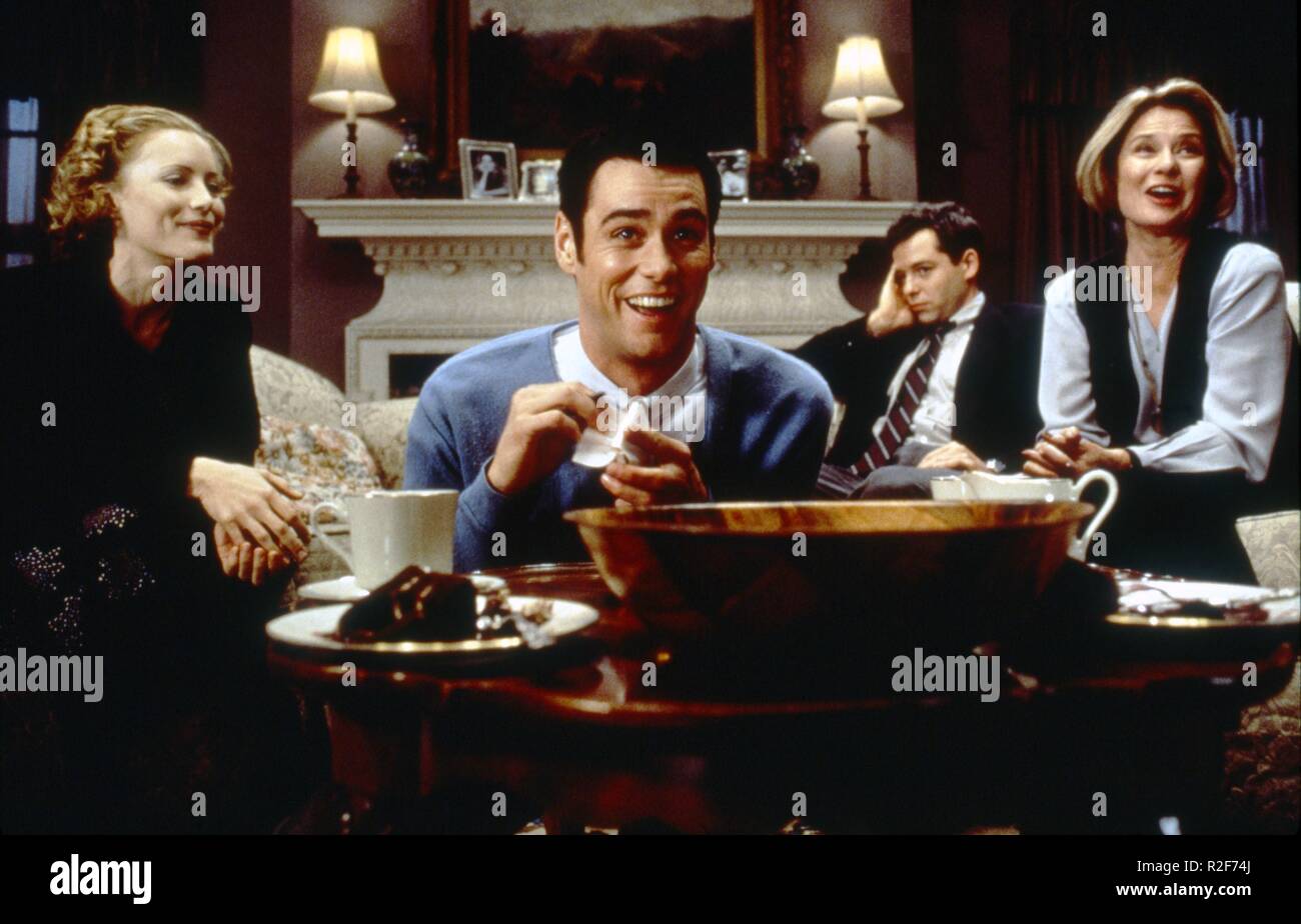The Cable Guy Year : 1996 USA Director : Ben Stiller Leslie Mann, Jim Carrey, Matthew Broderick, Diane Baker Stock Photo