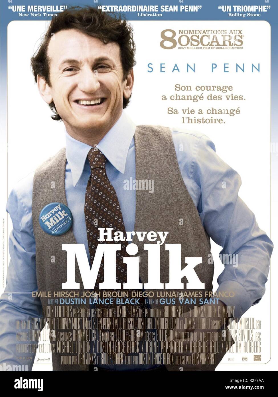 Milk Year : 2008 USA Director : Gus van Sant Sean Penn Movie poster Stock  Photo - Alamy