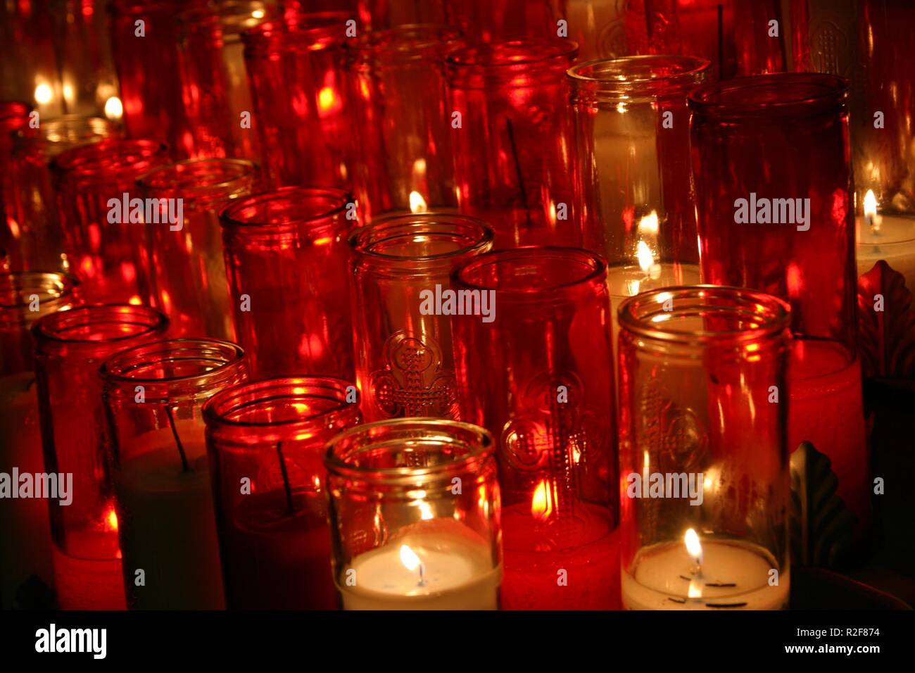 sacrifice candles Stock Photo