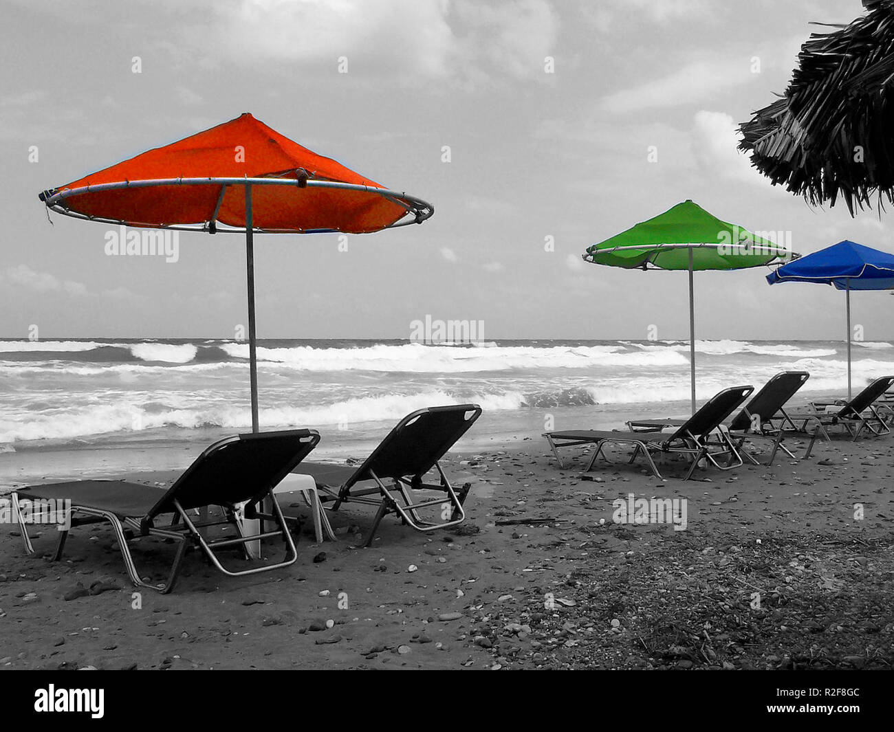 coloured sun umbrellas Stock Photo Alamy