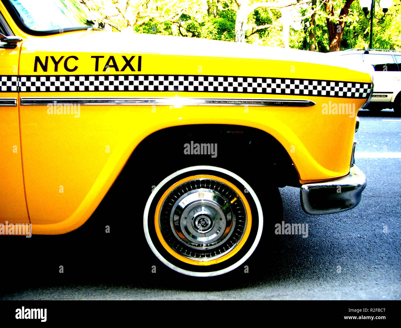yellow cab detail Stock Photo Alamy
