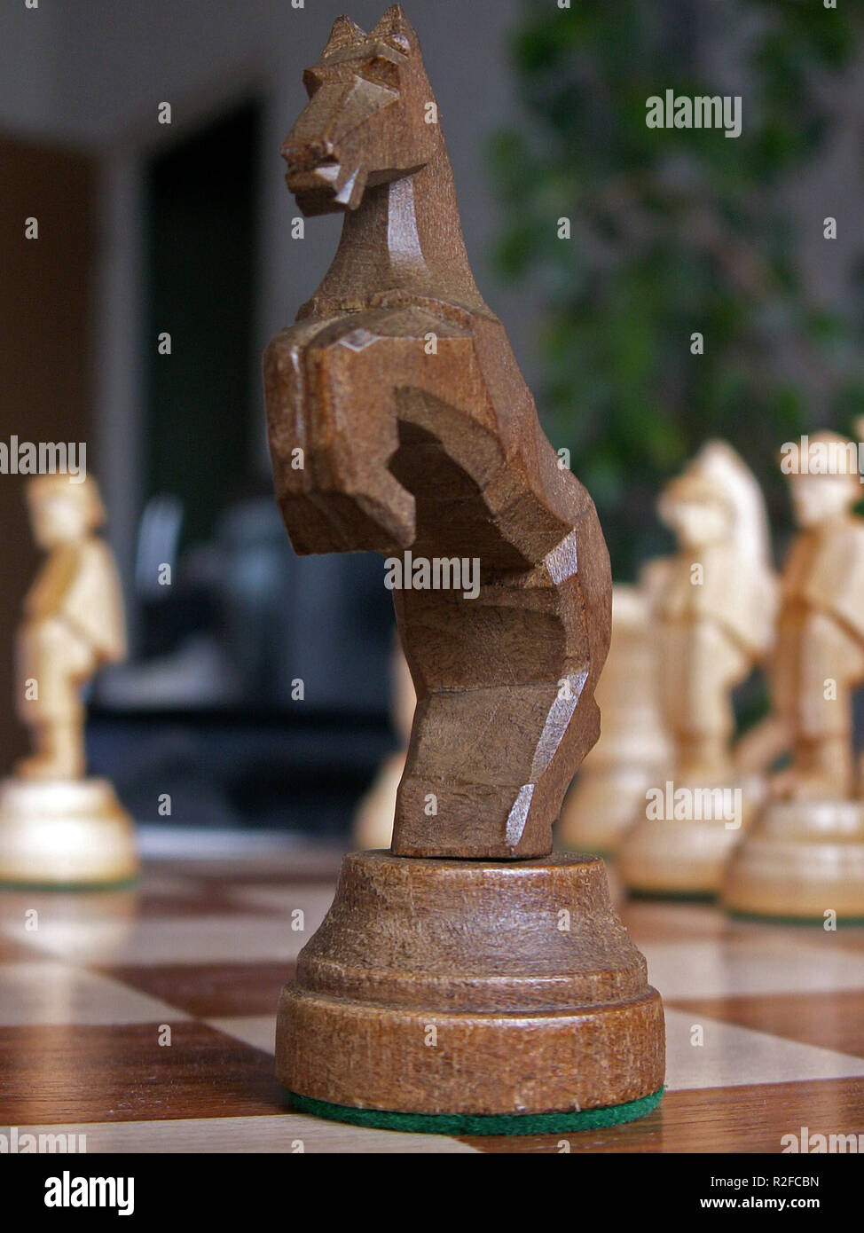 chess knight black Stock Photo - Alamy