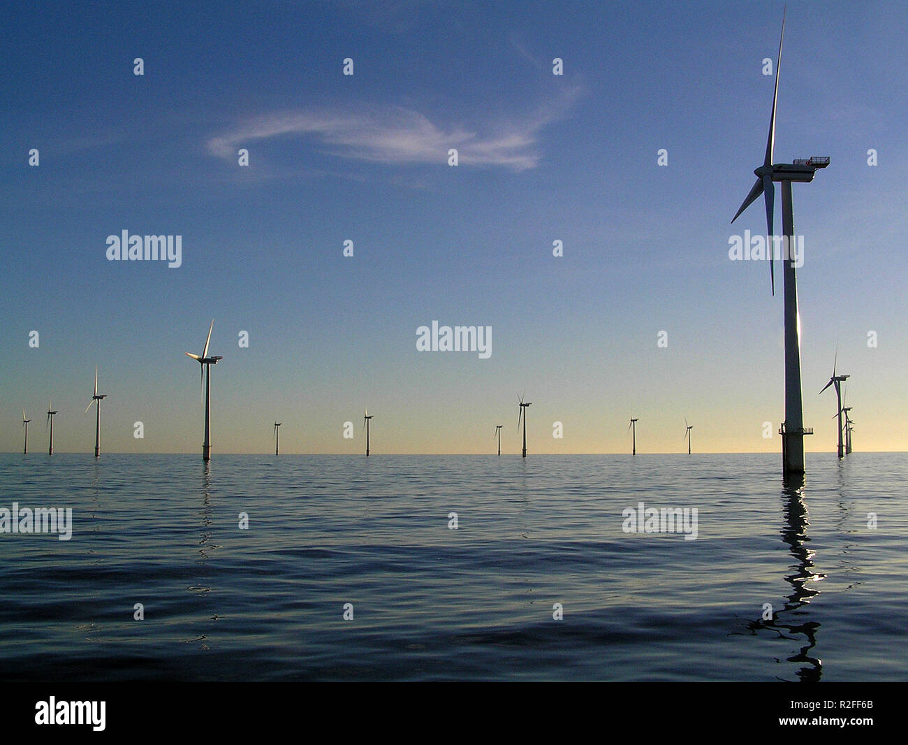 offshore windpark4 Stock Photo