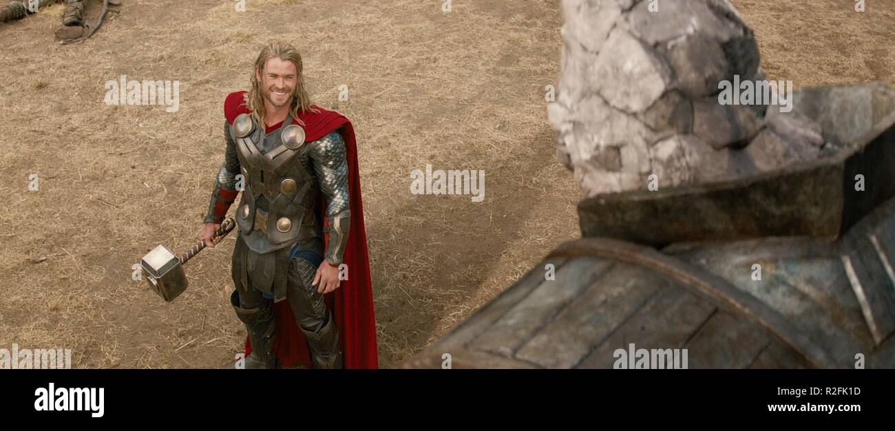Thor: The Dark World Year : 2013 USA Director : Alan Taylor Chris Hemsworth Stock Photo