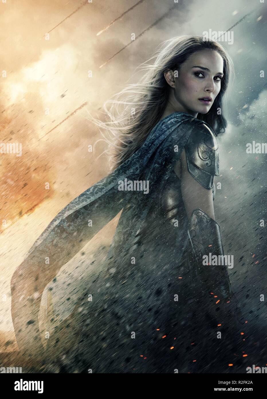 Thor: The Dark World Year : 2013 USA Director : Alan Taylor Natalie Portman Movie poster (textless) Stock Photo