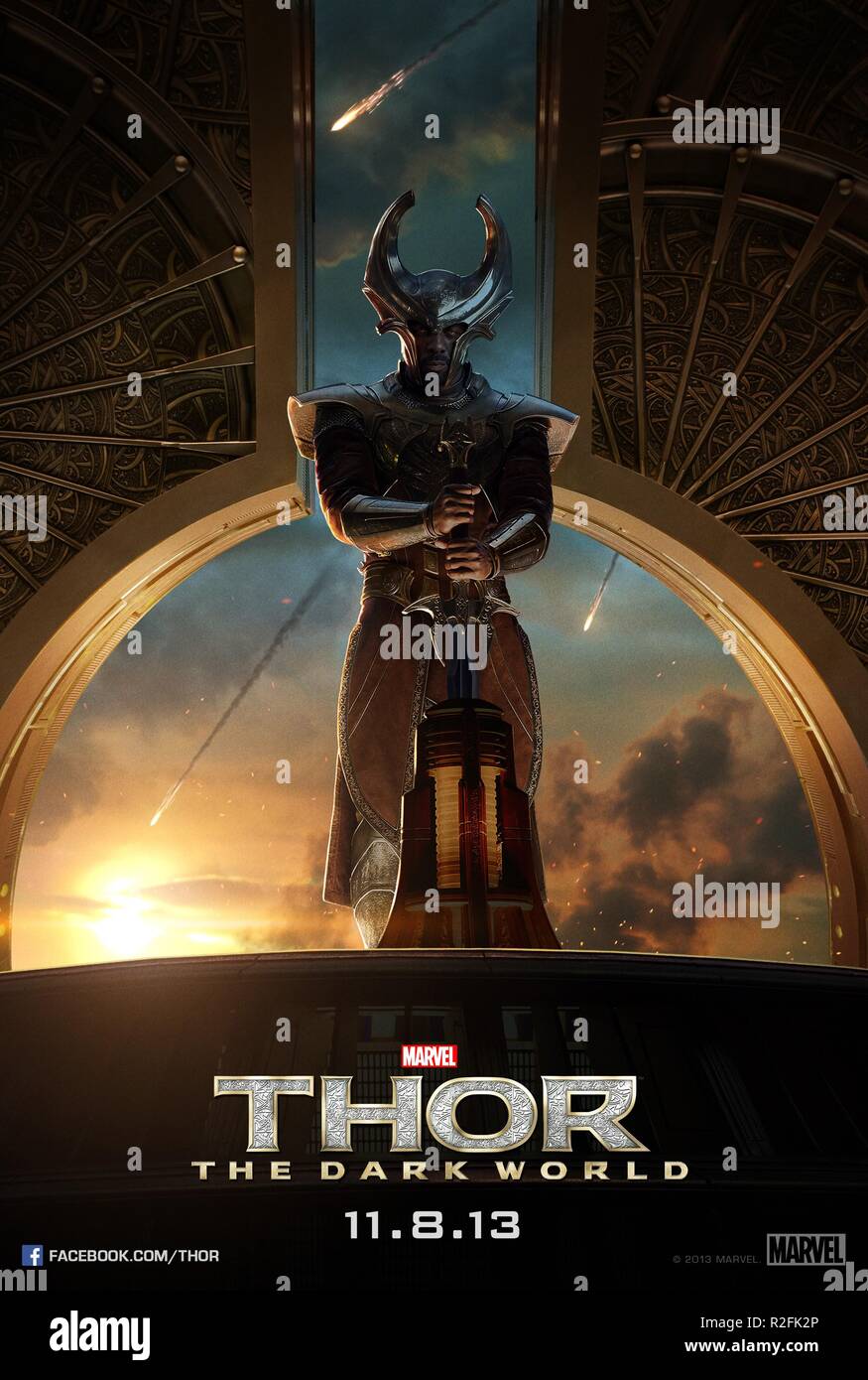Thor: The Dark World Year : 2013 USA Director : Alan Taylor Idris Elba Movie poster (USA) Stock Photo