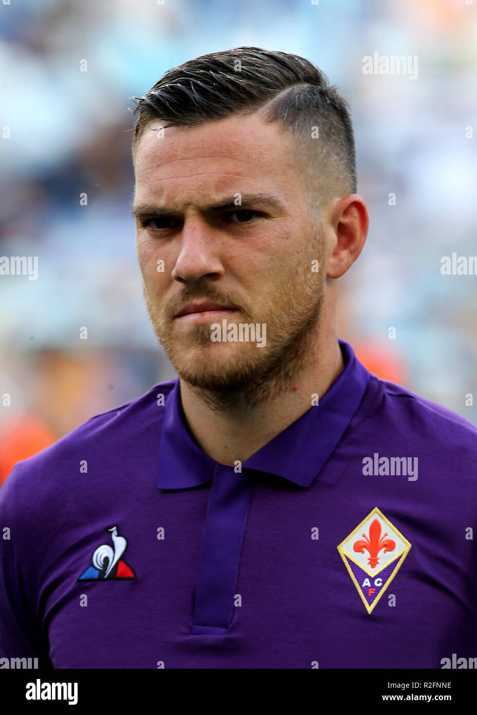 Italy - Serie A TIM 2018-2019 / ( A.C.F Fiorentina ) - Jordan Marcel  Gilbert Veretout " Jordan Veretout Stock Photo - Alamy