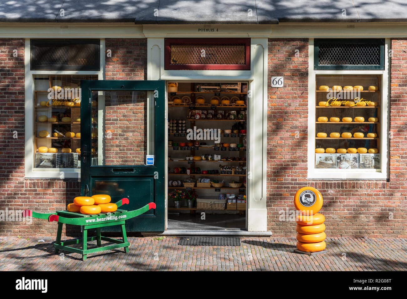 A traditional Dutch cheese shop in Amsterdam, Netherlands, Europe. Stock Photo