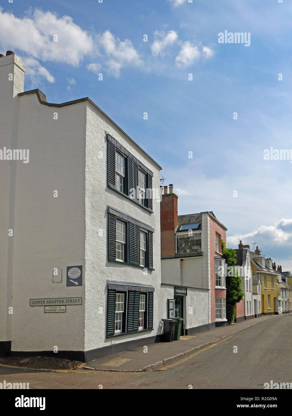 The usual architecture of Topsham Museum in Fore Street  in Topsham, Devon, England, UK Stock Photo