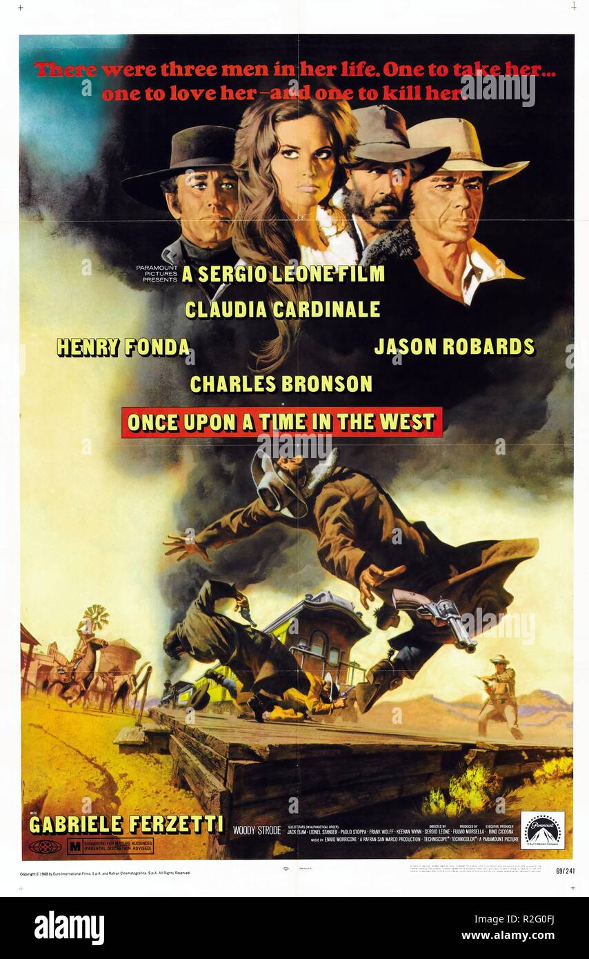 Once Upon a Time in the West C'era una volta il West Year : 1968 Italy /  USA Director Sergio Leone Movie poster (USA Stock Photo - Alamy