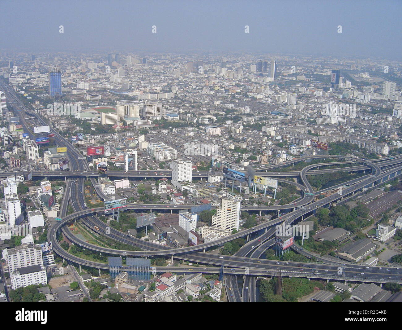 bangkok from bayoke sky tower Stock Photo