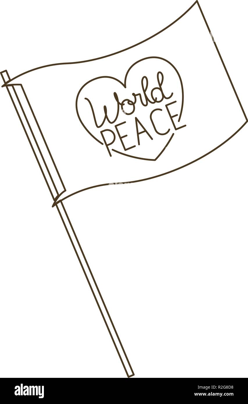 International day peace lettering earth Stock Vector Images - Alamy