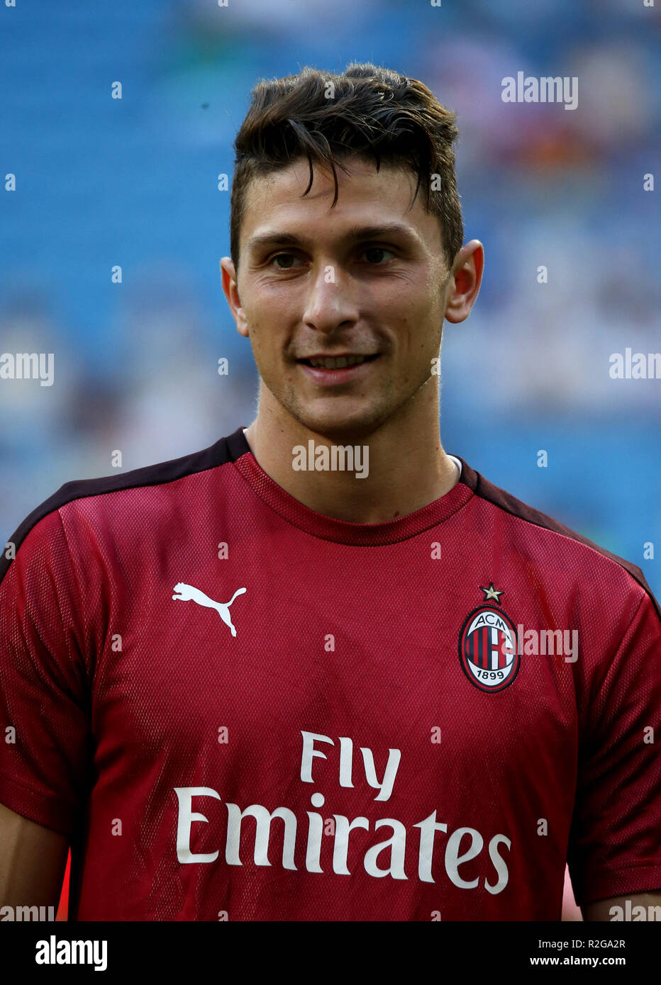 Italy - Serie A TIM 2018-2019 /  ( A.C. Milan ) -  Mattia Caldara Stock Photo