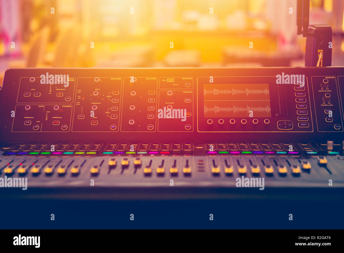 Sound mixer slide hi-res stock photography and images - Alamy