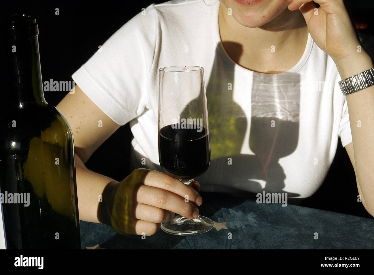 alcohol makes funny,sick u. lonely Stock Photo Alamy