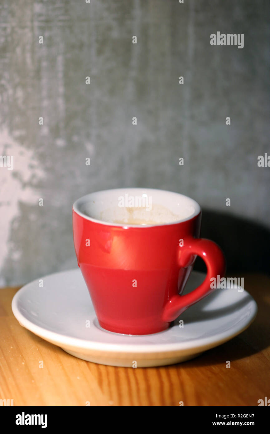 red espresso cup Stock Photo Alamy