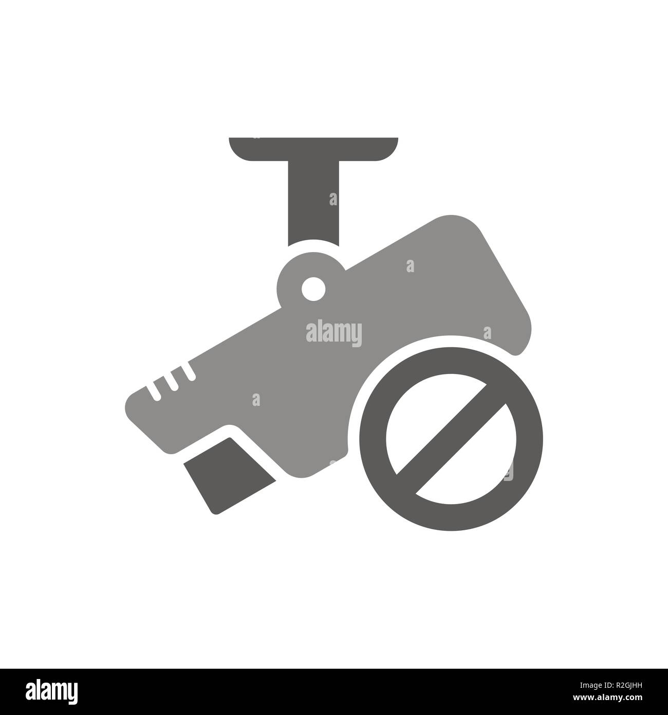 CCTV icon vector template. No security camera icon Stock Vector
