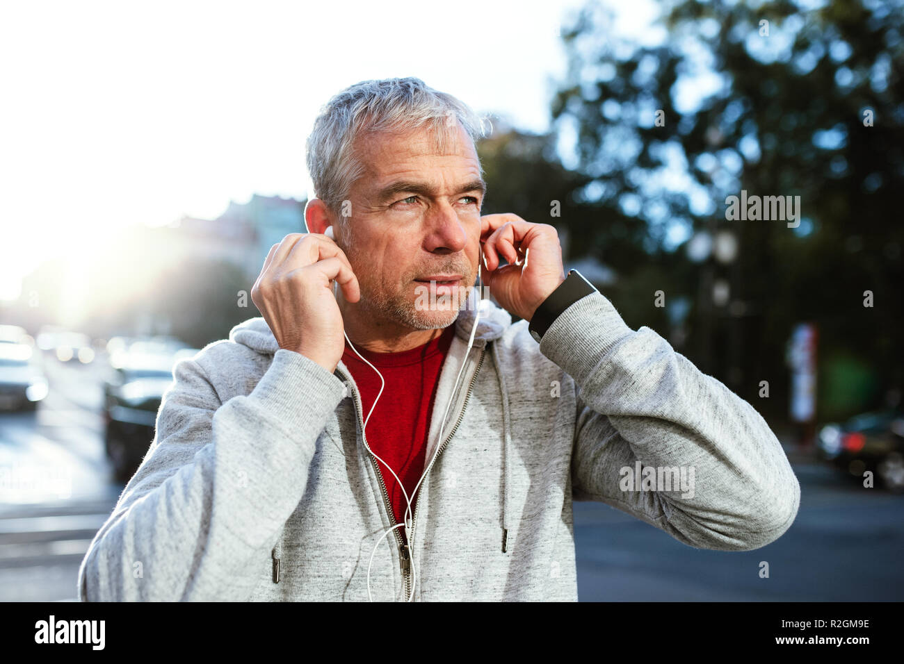 Mature man outdoors hi-res stock photography and images - Alamy