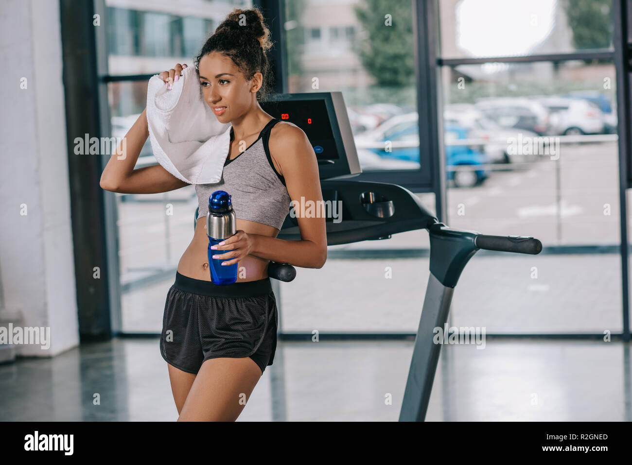 african american sportswoman with