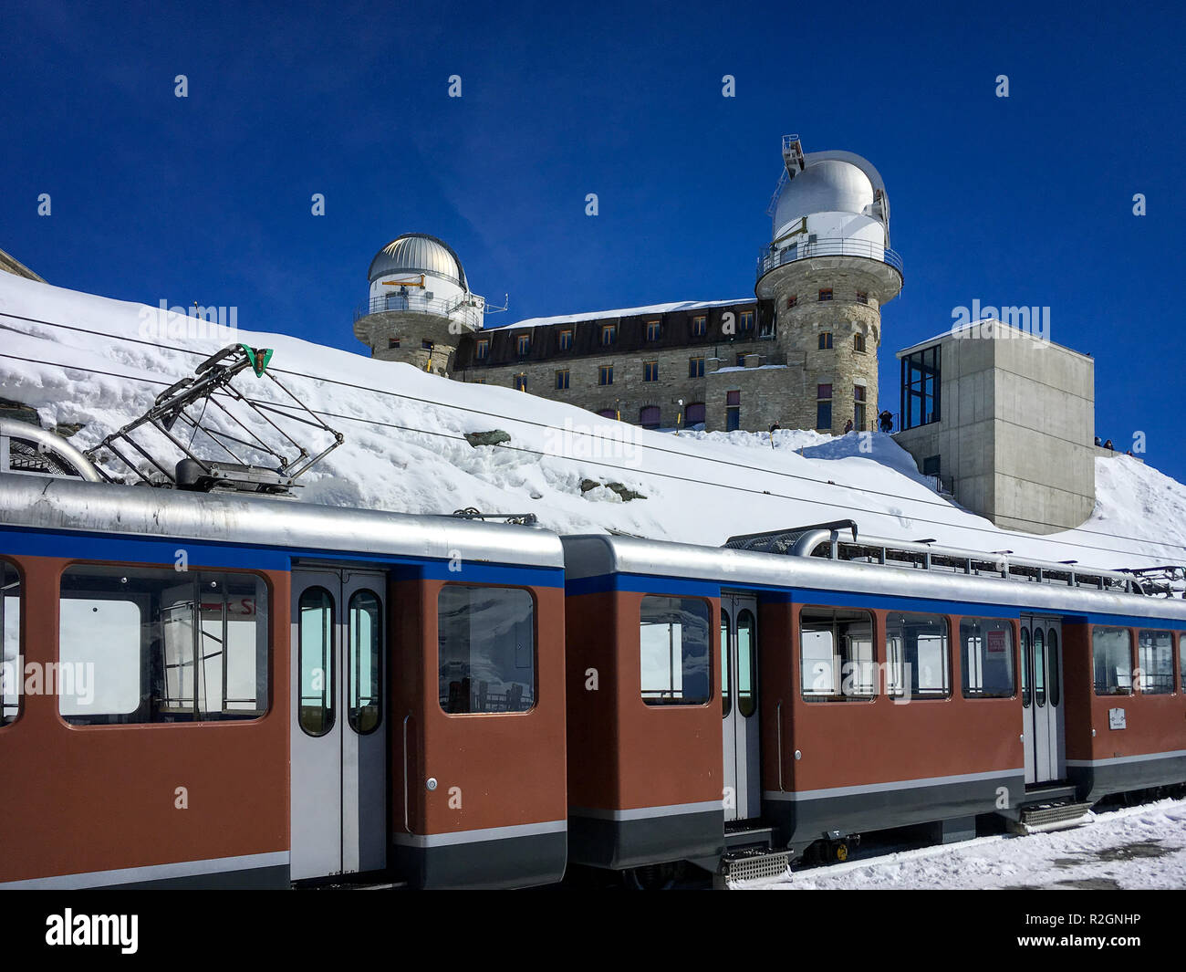 Zermatt train station hi-res stock photography and images - Alamy