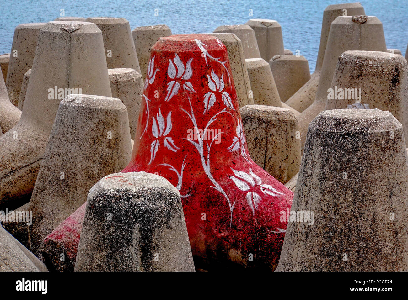 Concrete blocks on beach hires stock photography and images Alamy