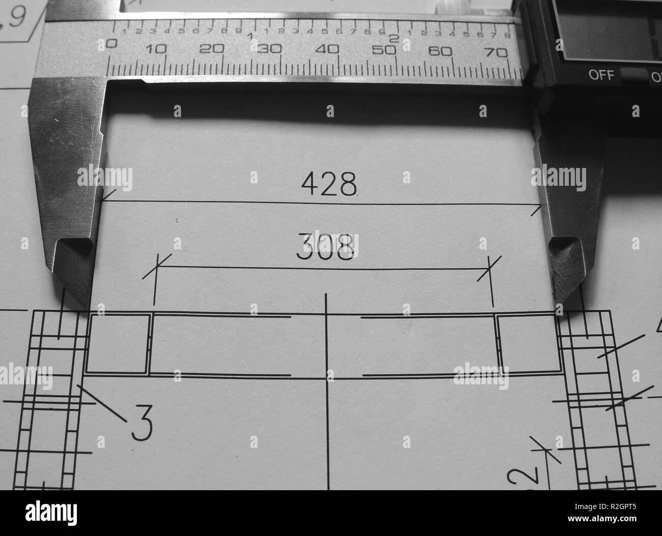 Mechanical measure Black and White Stock Photos & Images - Alamy