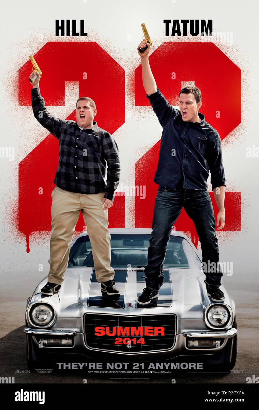 22 Jump Street Year : 2014 USA Director : Phil Lord, Christopher Miller Jonah Hill, Channing Tatum  Movie poster (USA) Stock Photo