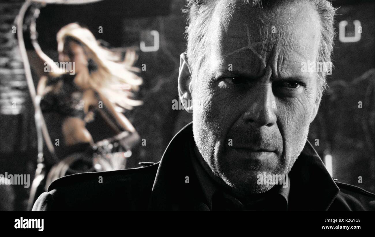 Frank Miller's Sin City: A Dame to Kill For Year : 2014 USA  Director : Frank Miller, Robert Rodriguez Bruce Willis Stock Photo