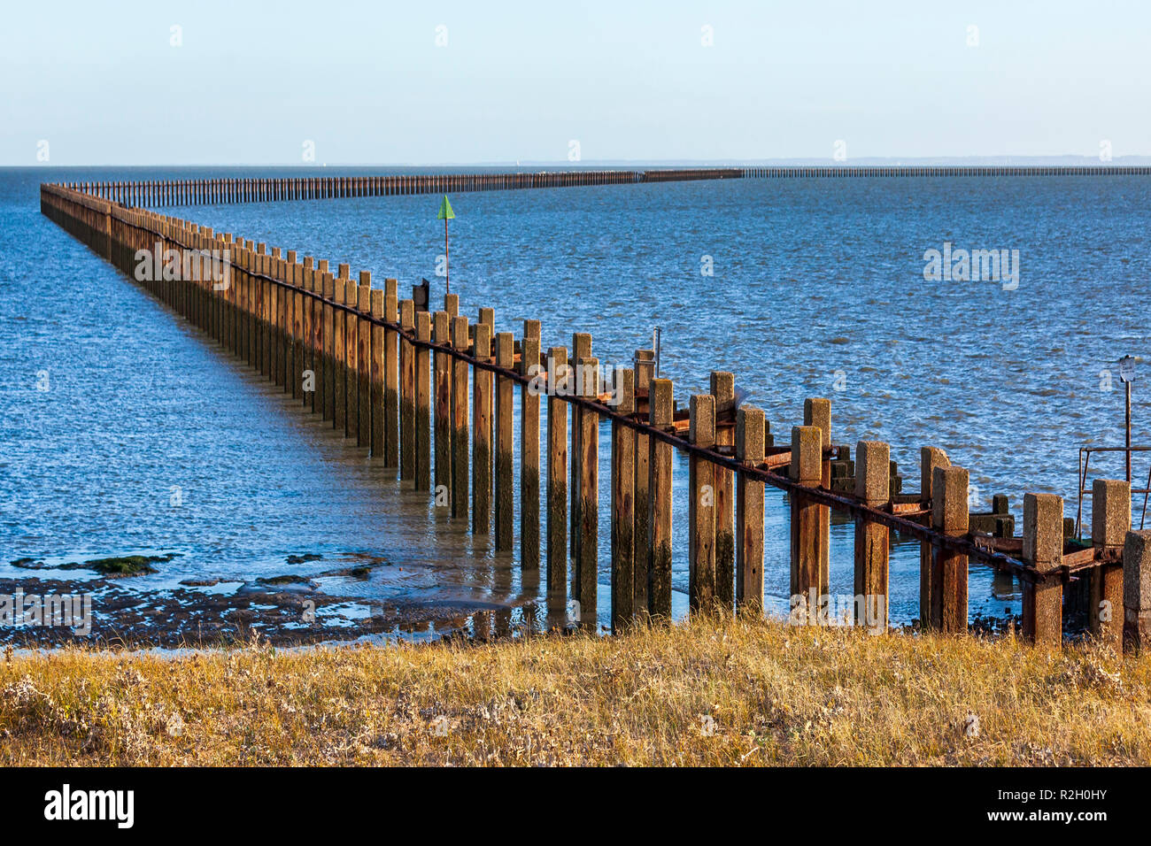 The Shoeburyness Defence boom. Stock Photo