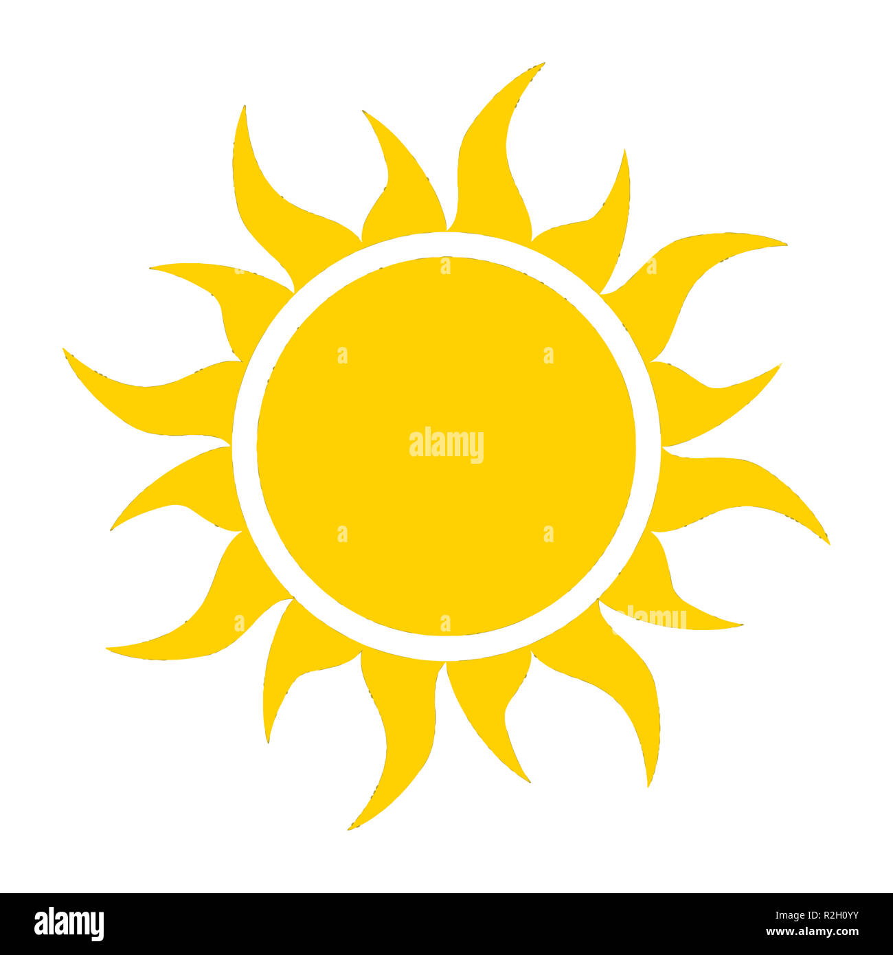 sun flames energy fireball sphere hot burn solar yellow illustration ...