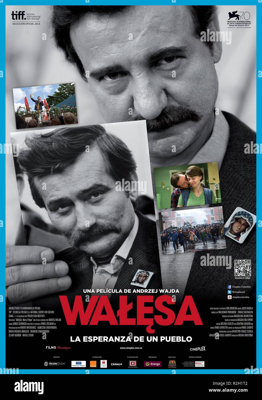 Walesa. Czlowiek z nadziei Walesa: Man of Hope Year : 2013 Poland Director : Andrzej Wajda Robert Wieckiewicz Movie poster (Colombie) Stock Photo