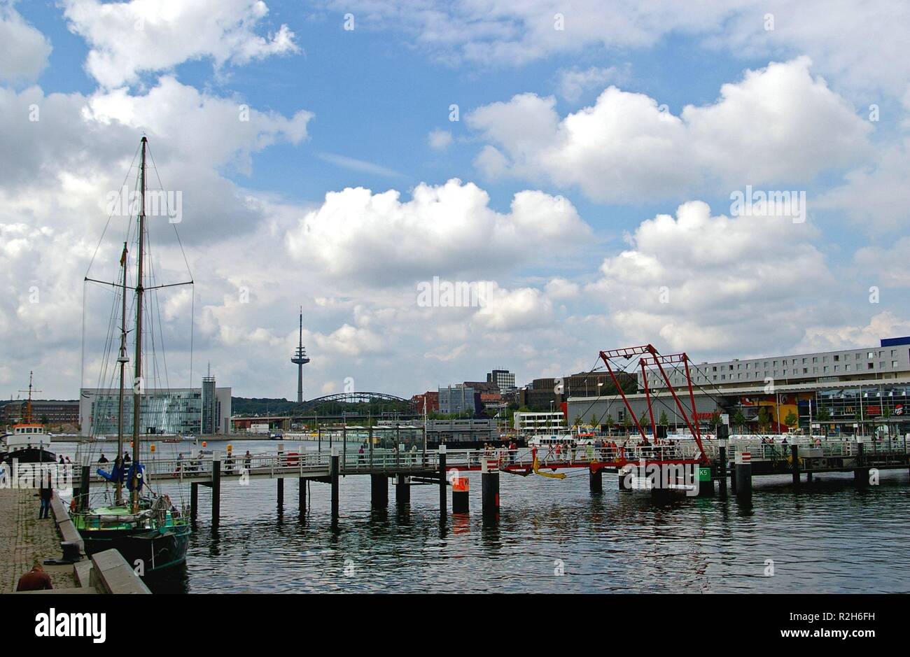 harbor in kiel Stock Photo