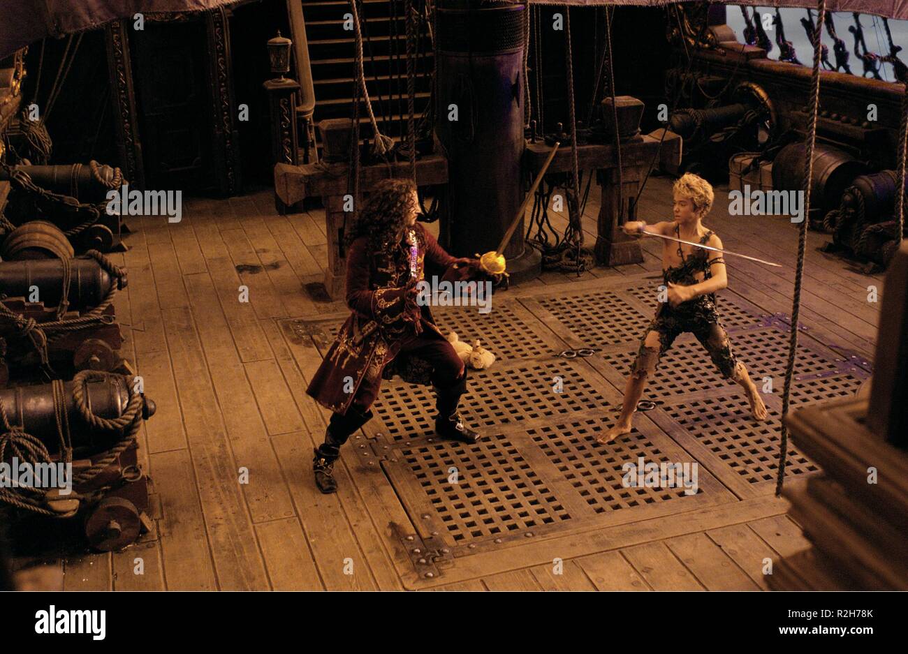 Peter Pan  Year : 2003 USA Director : P.J. Hogan Jason Isaacs, Jeremy Sumpter Stock Photo