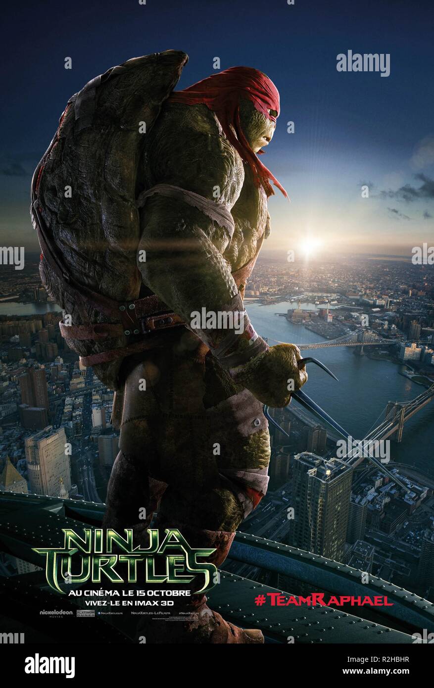 Teenage Mutant Ninja Turtles Year : 2014 USA Director : Jonathan Liebesman Movie poster (Fr) Stock Photo