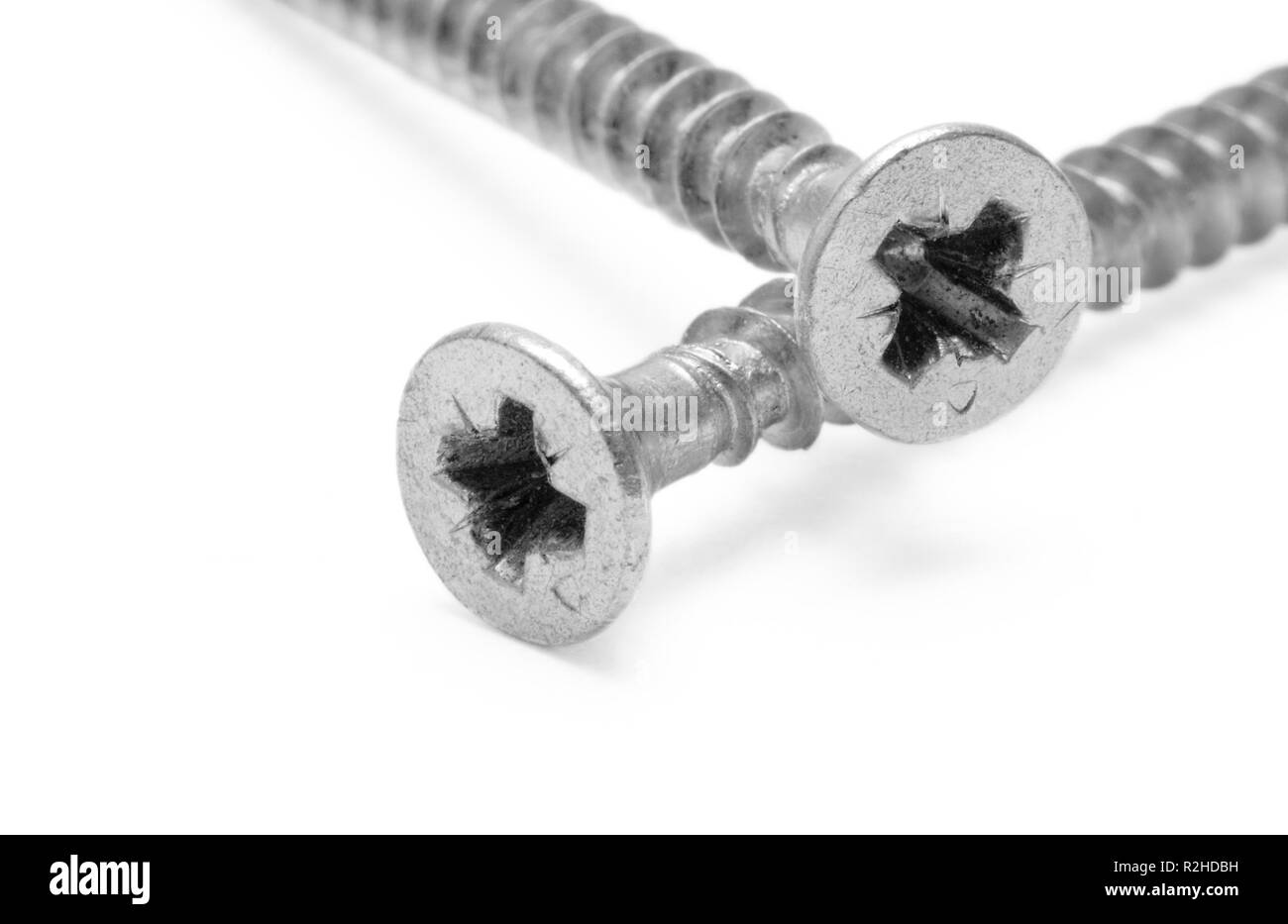 two screws Stock Photo