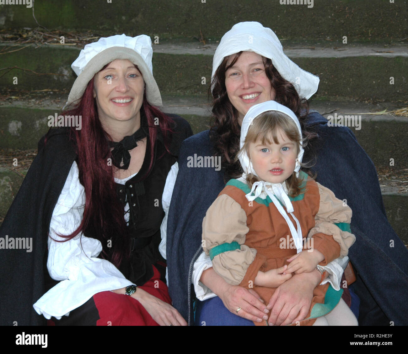 market women with child Stock Photo