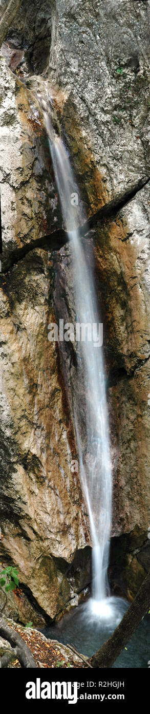 riesiege natural water slide Stock Photo