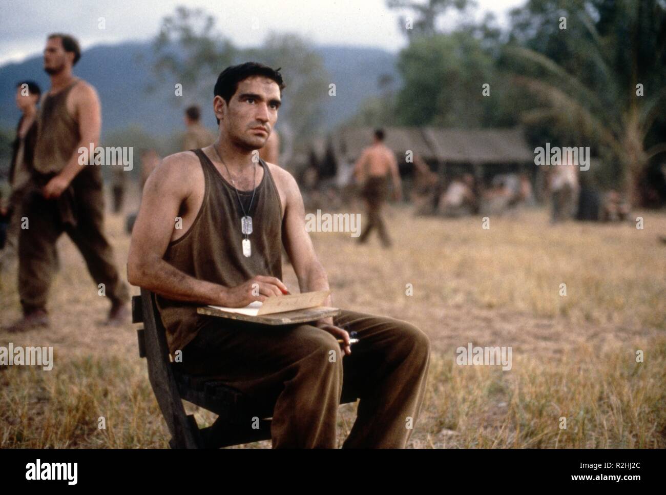 thin red line dog tag